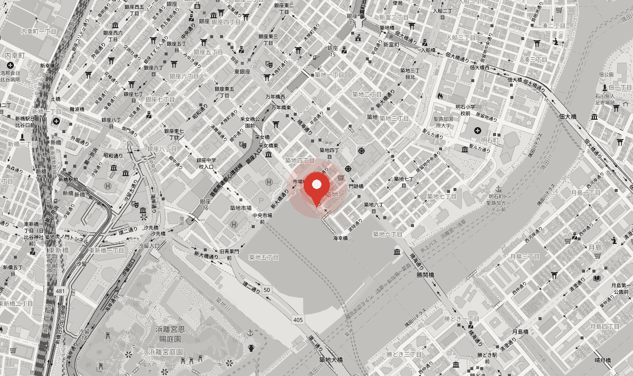 地図: 築地4-10-8